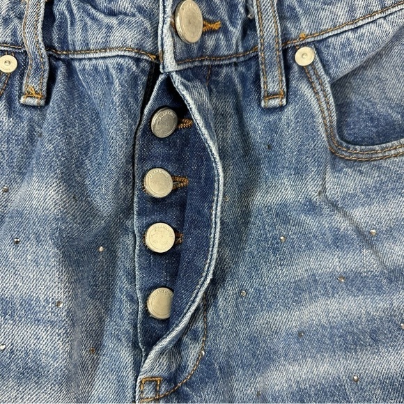 Blanknyc Jeans 30 The Madison Crop High Rise Crop  Embellished - Picture 10 of 14